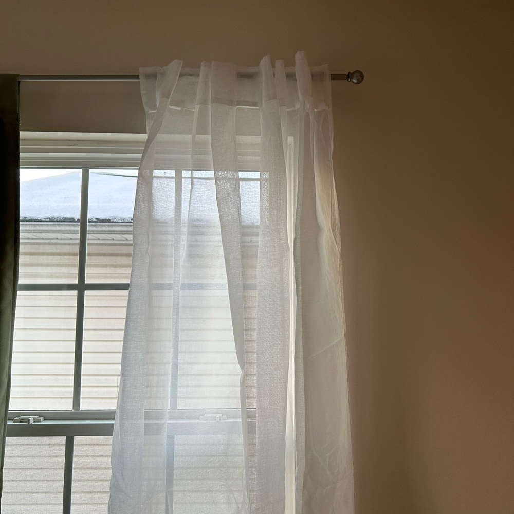 Sheer White Curtains